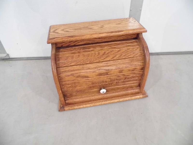 Oak Bread Box