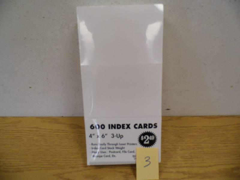 Case of 6,000 Index Cards