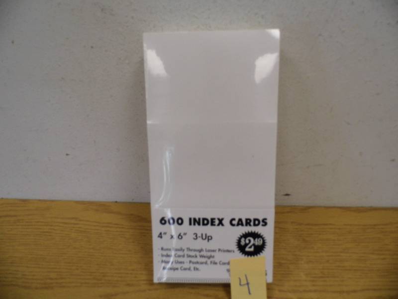 Case of 6,000 Index Cards