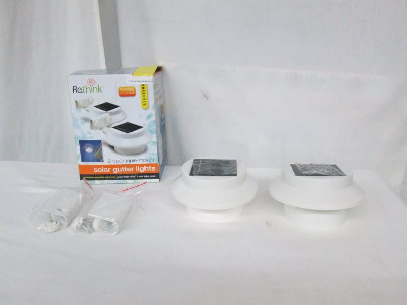 Solar Outdoor Gutter Lights (2-Pack)