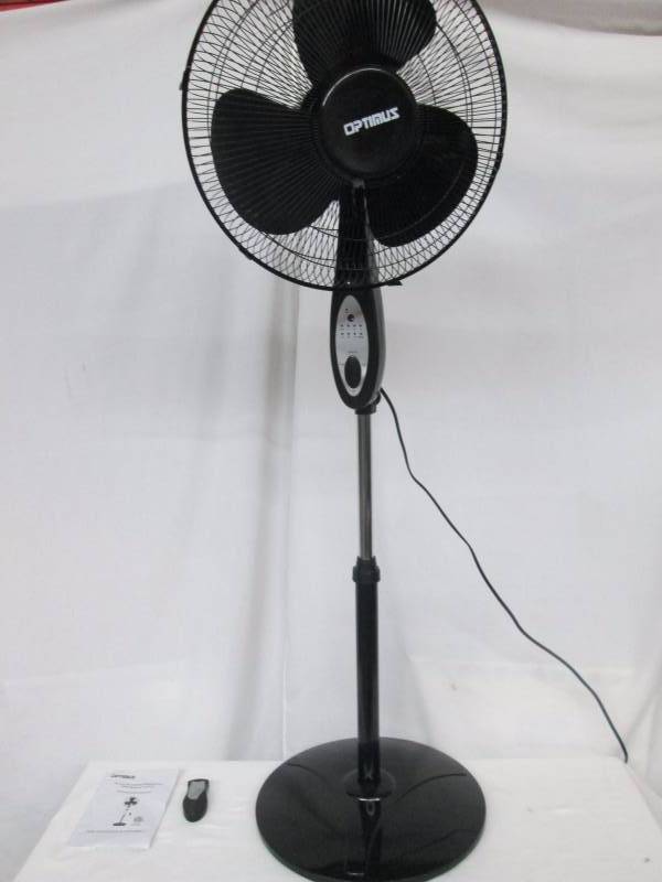 Optimus 16 Oscillating Pedestal Fan with Remote