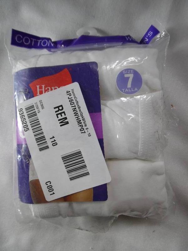 Hanes Ladies Cotton Brief White 3pk