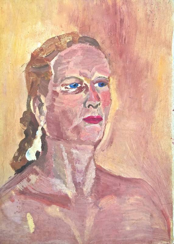 lot 32 image: Lot of 3 Original Oil Paintings by Vintage 1960s artists