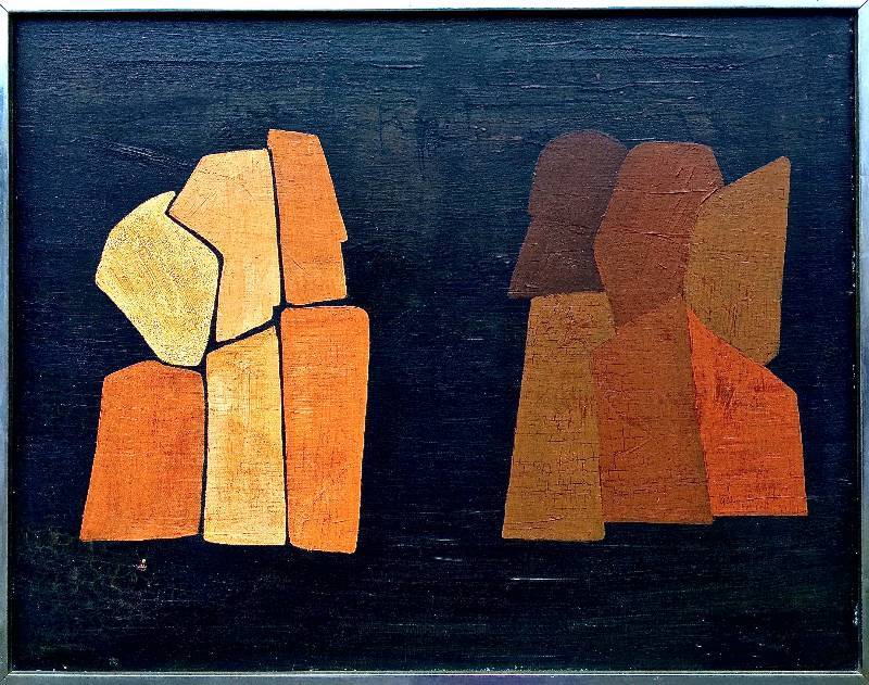 lot 31 image: Mid Century Modern Abstract Art