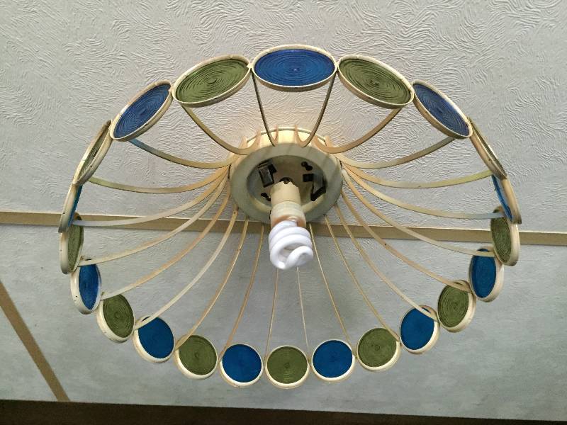 lot 27 image: Gorgeous Light fixture circa 1968 very very swag