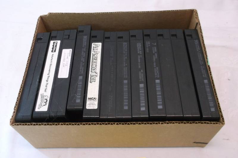 lot 66 image: VHS tapes