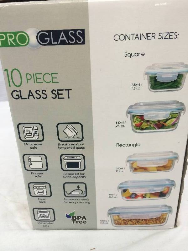 pro glass 5 piece glass set