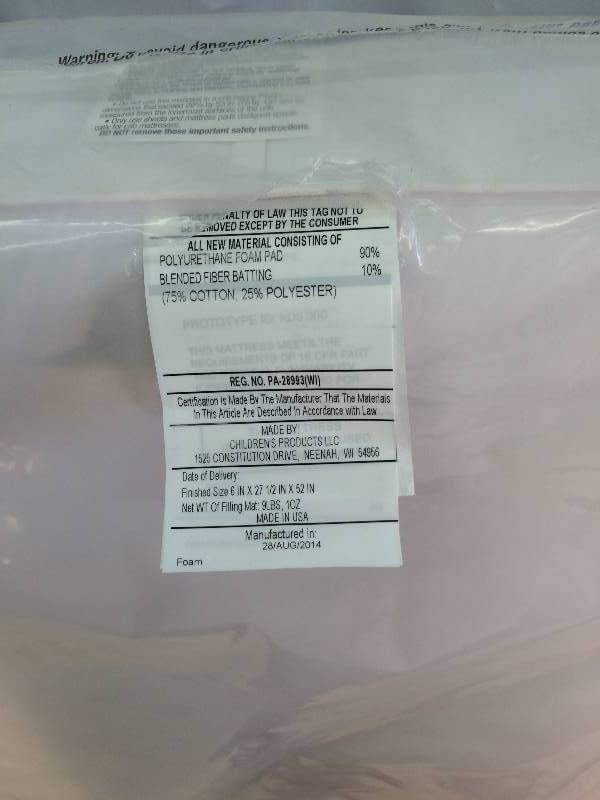 Brand new baby crib mattress