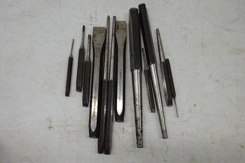 Cummins chisels, punches