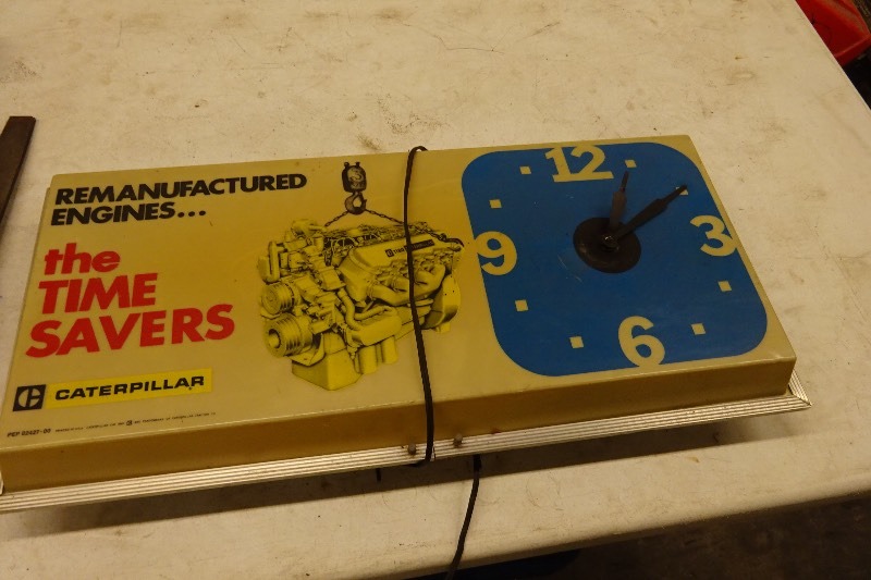Caterpillar clock
