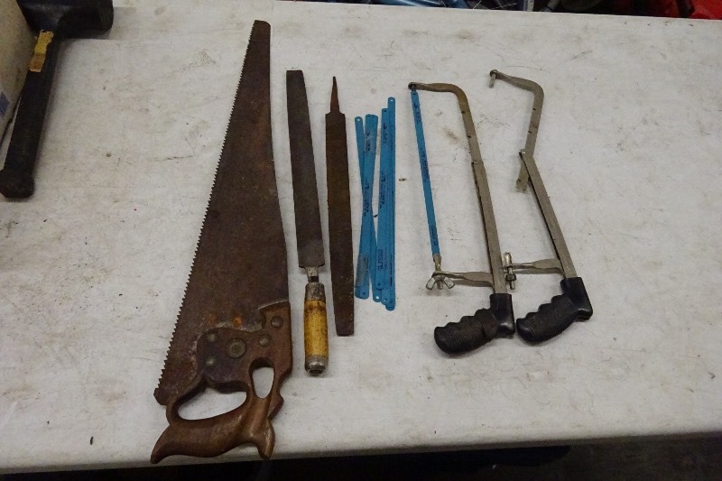 Hack Saws, files, saw