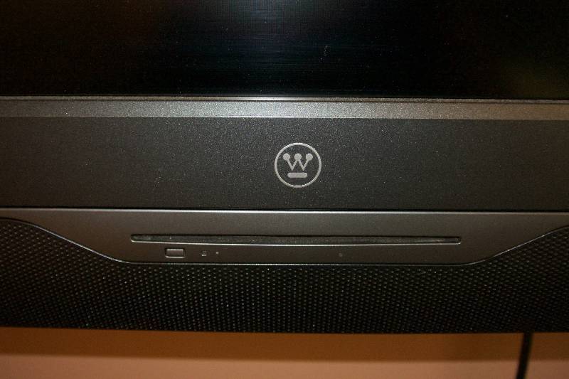 lot 20 image: Westinghouse 40 Flat Screen TV with Integrated DVD Player