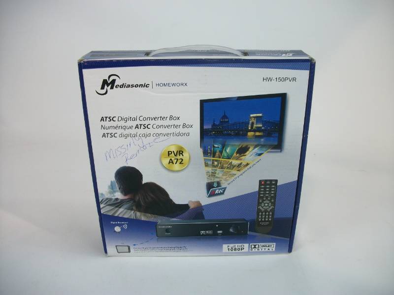 Mediasonic HomeWorx ATSC Digital TV Converter Box with Media Player and Recording PVR FunctionHDMI Out (Black)