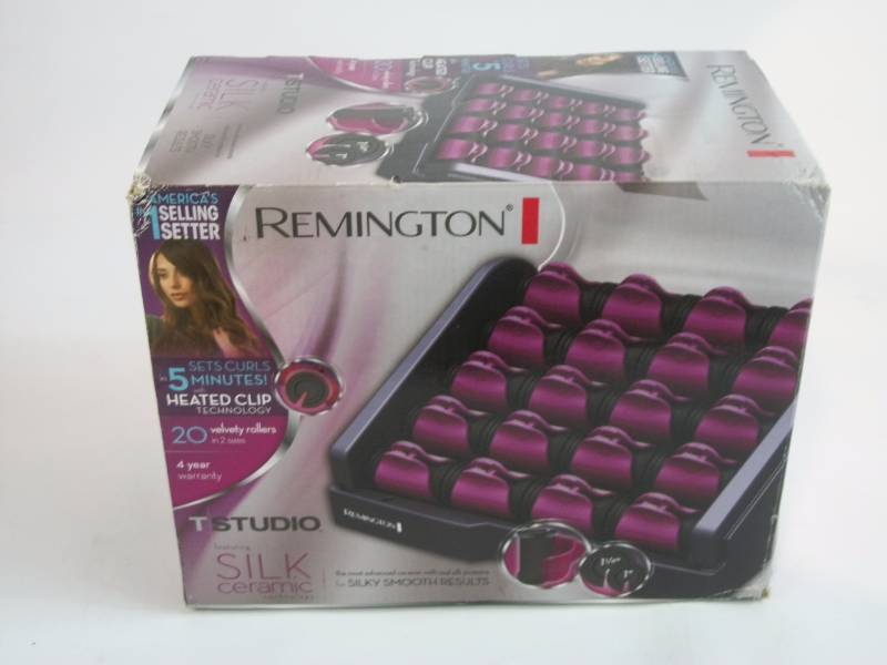 Remington Pink Silk Ceramic Heated Clip Setter, 1-1 14 Inch, Pink