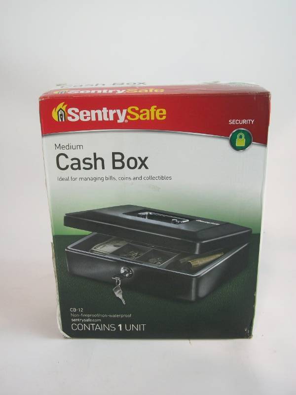 SentrySafe Medium Cash Box, Black