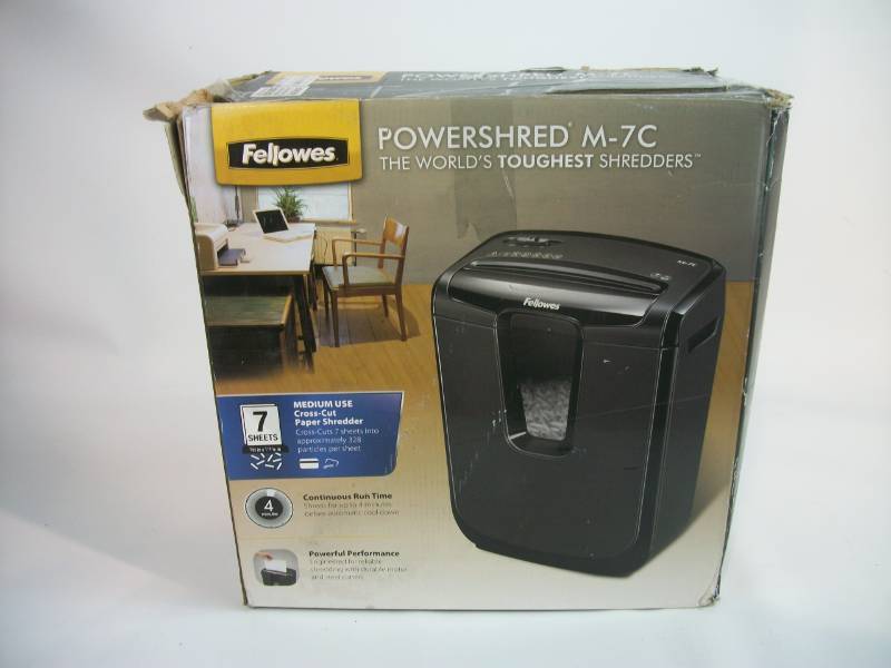 Fellowes Powershred M-7C Cross-Cut Shredder