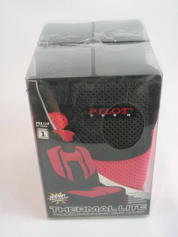 Pilot Automotive Red Eva Padded Seat Cover- Pair