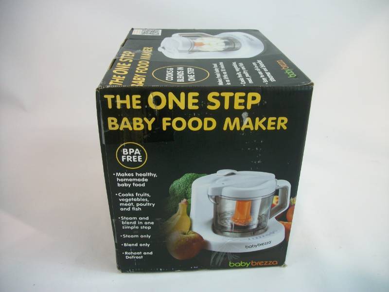 Baby Brezza One Step Baby Food Maker, WhiteGrey