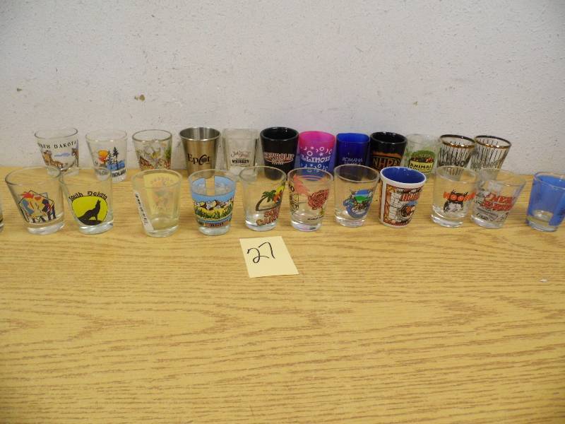 lot 27 image: Assorted Shot Glasses