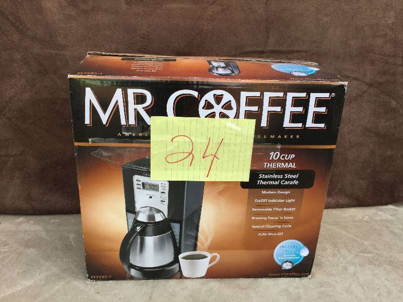 Mr Coffee Stainless Steel Coffee Maker 10 Cup mr coffee 10 cup coffee maker kx real deals general merchandise k bid