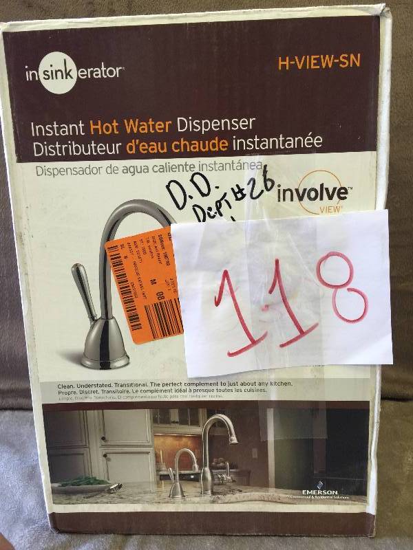 lot 118 image: InsinkErator Involve H- View Instant Hot water Dispense System