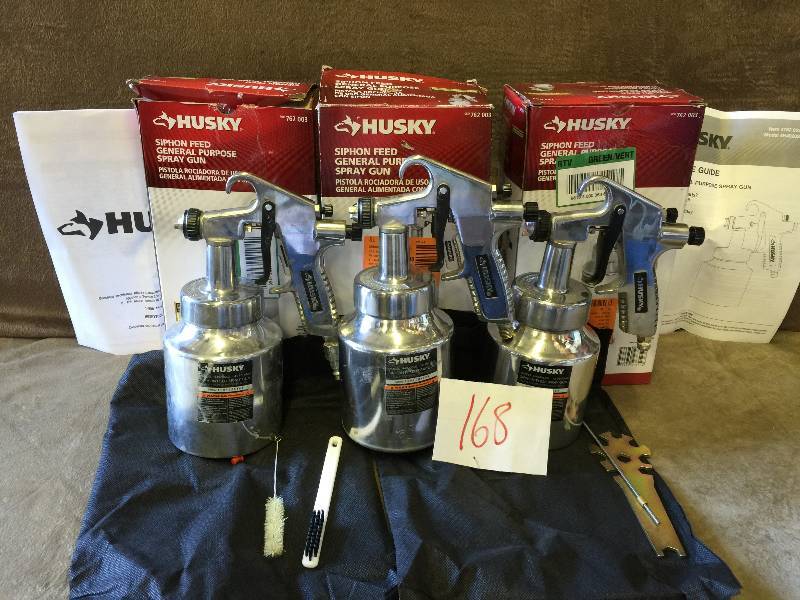 lot 168 image: Lots of Husky Siphon Feed Spray Gun