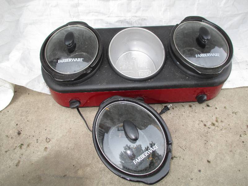 lot 1 image: 3 compartment faber ware warmer and...