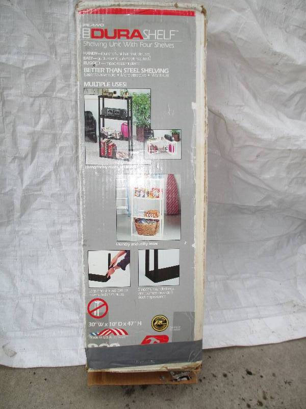 lot 4 image: plano dura shelf shelving unit with...