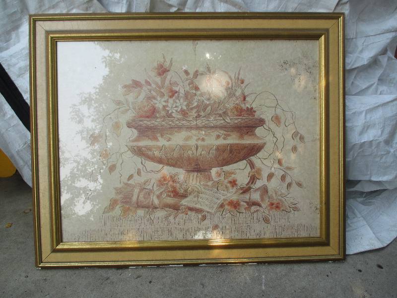 lot 34 image: framed picture 29 x 35...