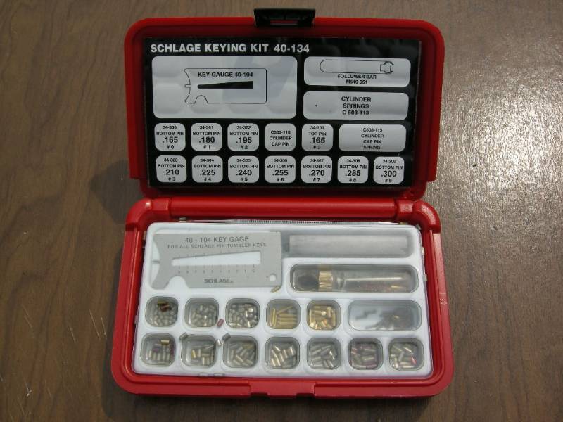 Schlage Keying kit