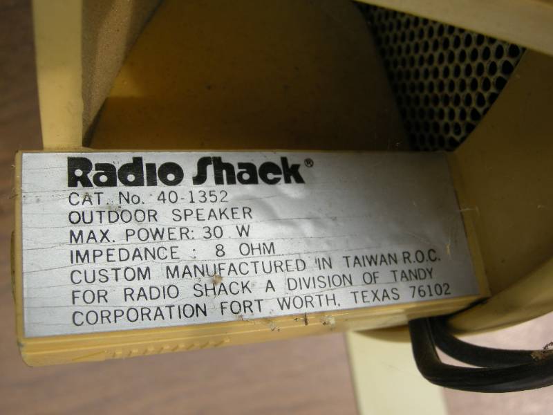 radio shack outdoor speakers