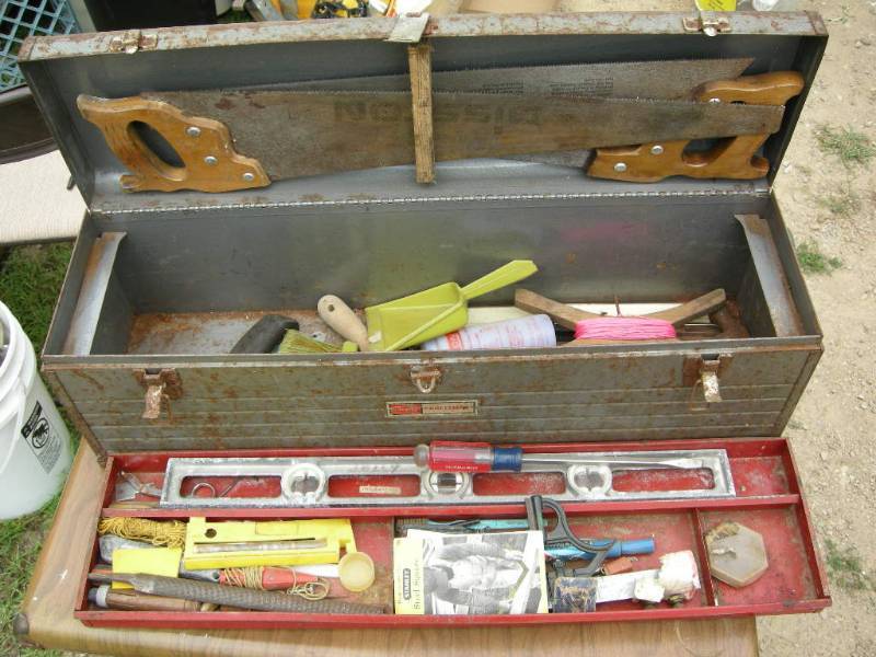 Craftsman tool box with tools