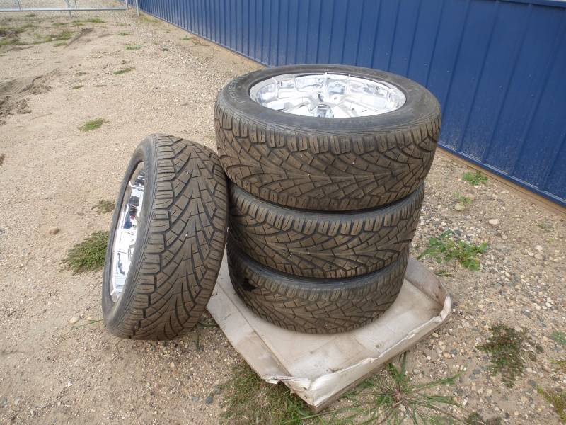 Chrome Rims & Tires Unilug 20