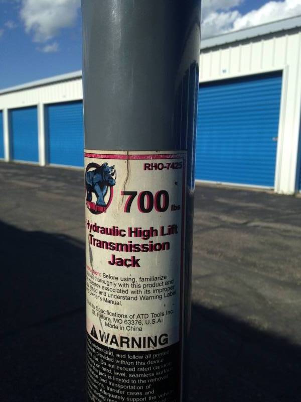 Rhino Hydraulic Transmission Jack