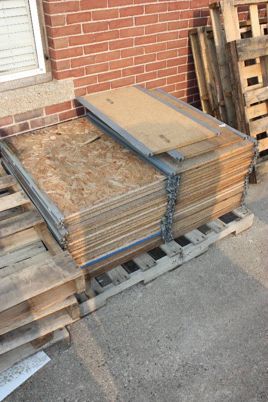 Pallets of Wood Shelving