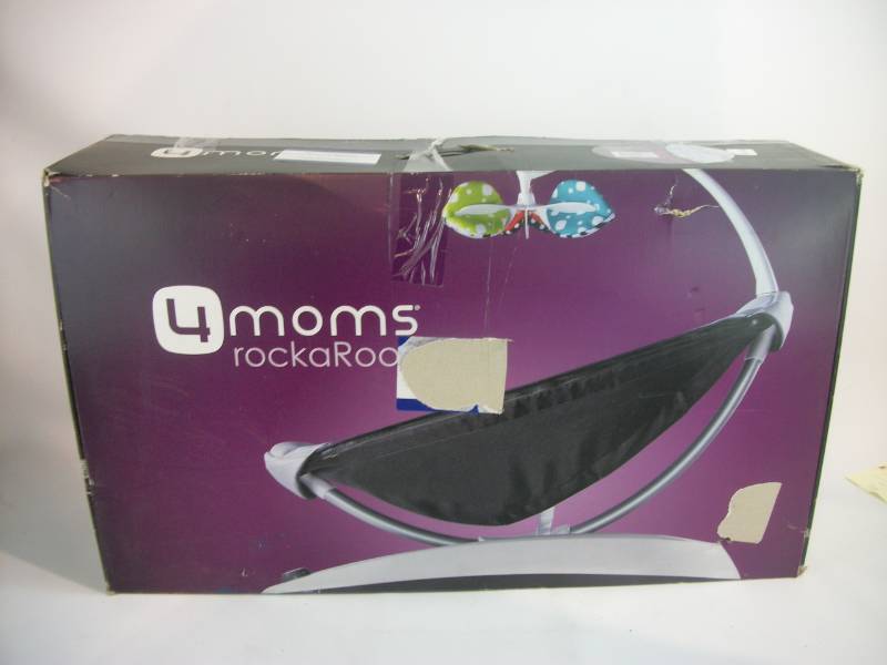 lot 1 image: 4Moms Rockaroo Swing, Classic Grey