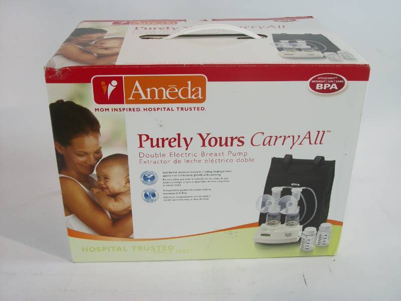 lot 12 image: Ameda Purely Yours Carry All Double Electric Breast Pump
