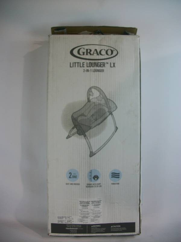 lot 14 image: Graco Little Lounger Rocking Seat Plus Vibrating Lounger