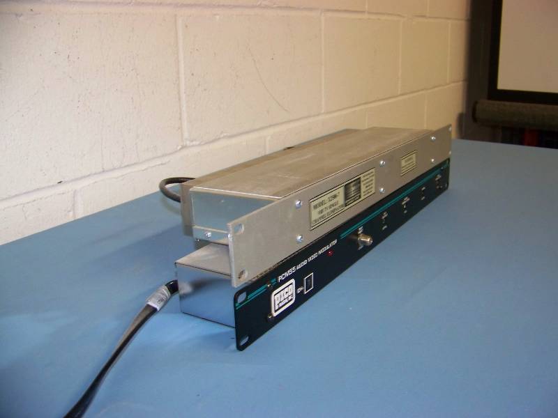 lot 34 image: (1) Pico, Audio  Video Modulator and (1) C&E Corp, VHF TV Single Channel Eliminator