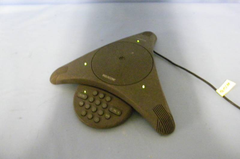 lot 71 image: Polycom, SoundStation, Audio Conference Speakerphone and AC Power Supply