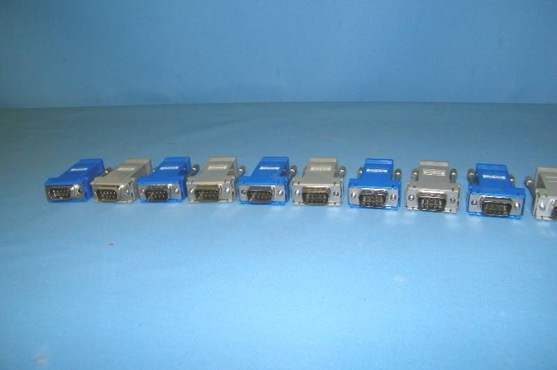 lot 91 image: (10) Ethernet, RJ45 to 9-Pin Serial Adapters  Adaptors