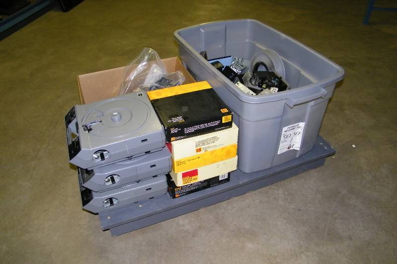 lot 95 image: Kodak, Ektagraphic, 35mm Slide Projectors, Slide Trays, additional Bulbs and Accessories