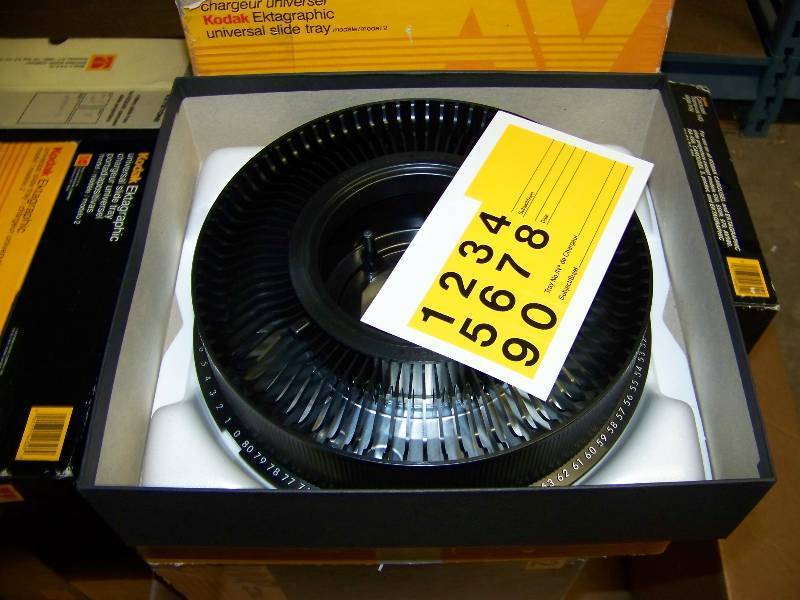 lot 56 image: (20) Kodak, Slide Projector, Slide Trays  Carousels