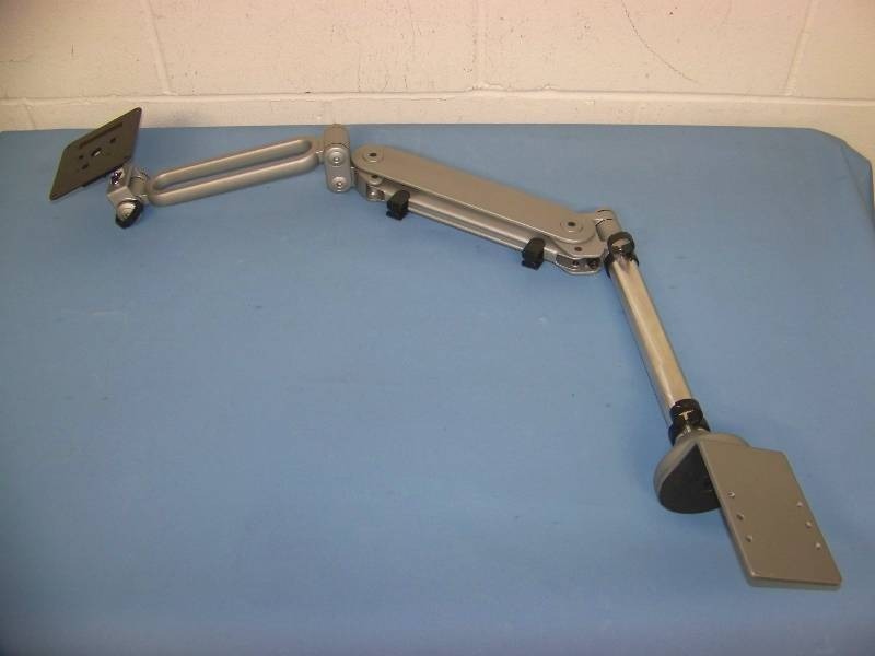 lot 64 image: Desktop Computer Monitor Stand with Articulating Arm - VESA Compatible
