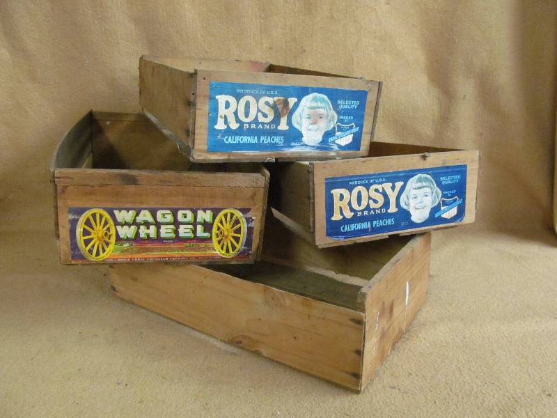 lot 65 image: fruit crates