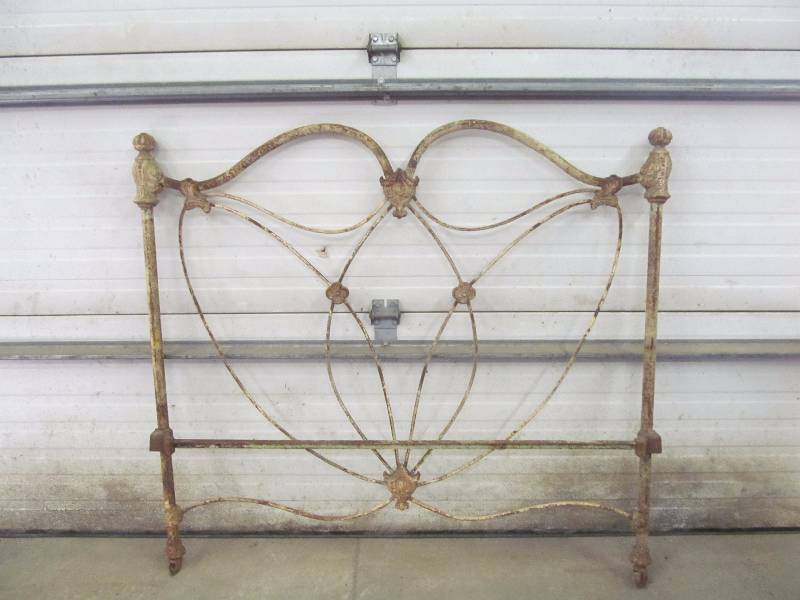 lot 145 image: bed head. Foot board