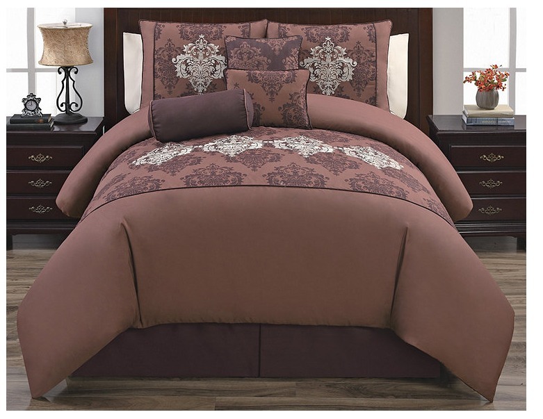 McLeland Design PilarSpice Reversible 7pc Comforter Set Queen