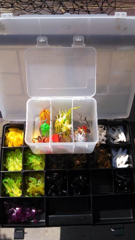 lot 98 image: Box of Fishing lures