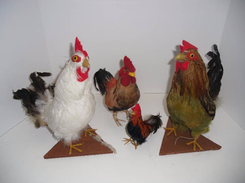 Country Decor - Rooster Hens & Mason Jar with Zinc Lid