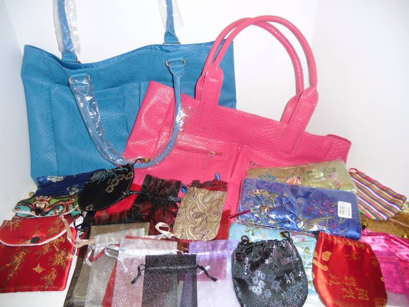 Bags  Small & Medium Jewelry Bags, Pink & Blue Tote, Jewelry Wraps  New Items